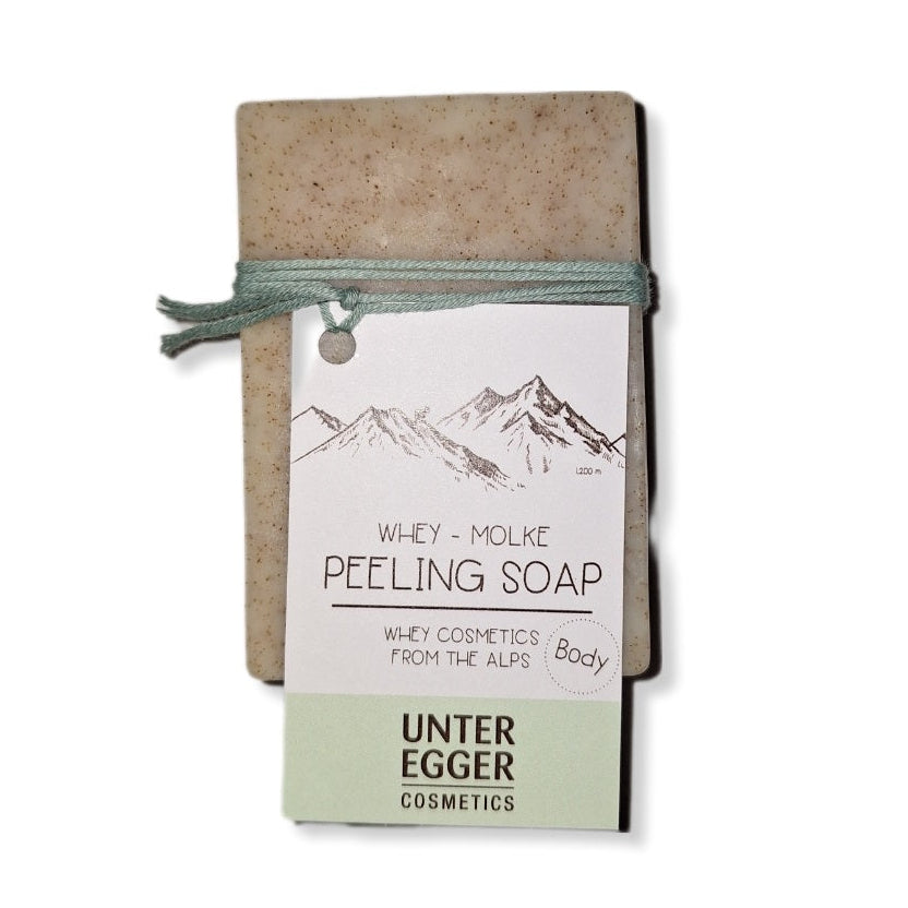 Peeling-Seife mit Mandelschalengranulat und ätherischen Zitronenöl, 100g