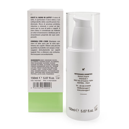 Mildes Shampoo aus Molke für empfindliche Kopfhaut, 150 ml