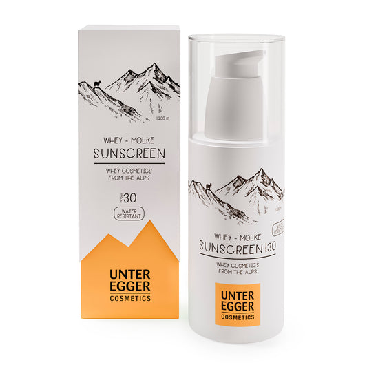 Crema solare impermeabile a base di siero di latte, SPF 30, 150 ml